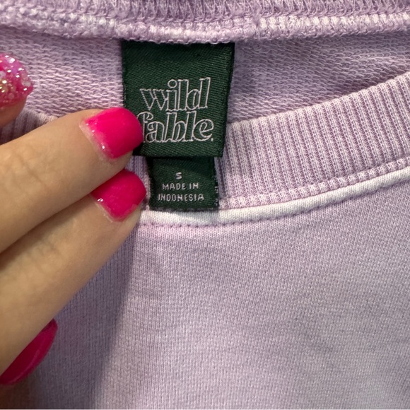 Wild Fable Light Purple Crewneck Top - Picture 2 of 4